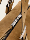 AllSaints shoulder bag brown suede, UK version