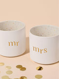 Widdop Mr and Mrs bone china mug set (British brand)