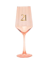 Next Widdop Peach Wine Glass- Buy online at McGrocer