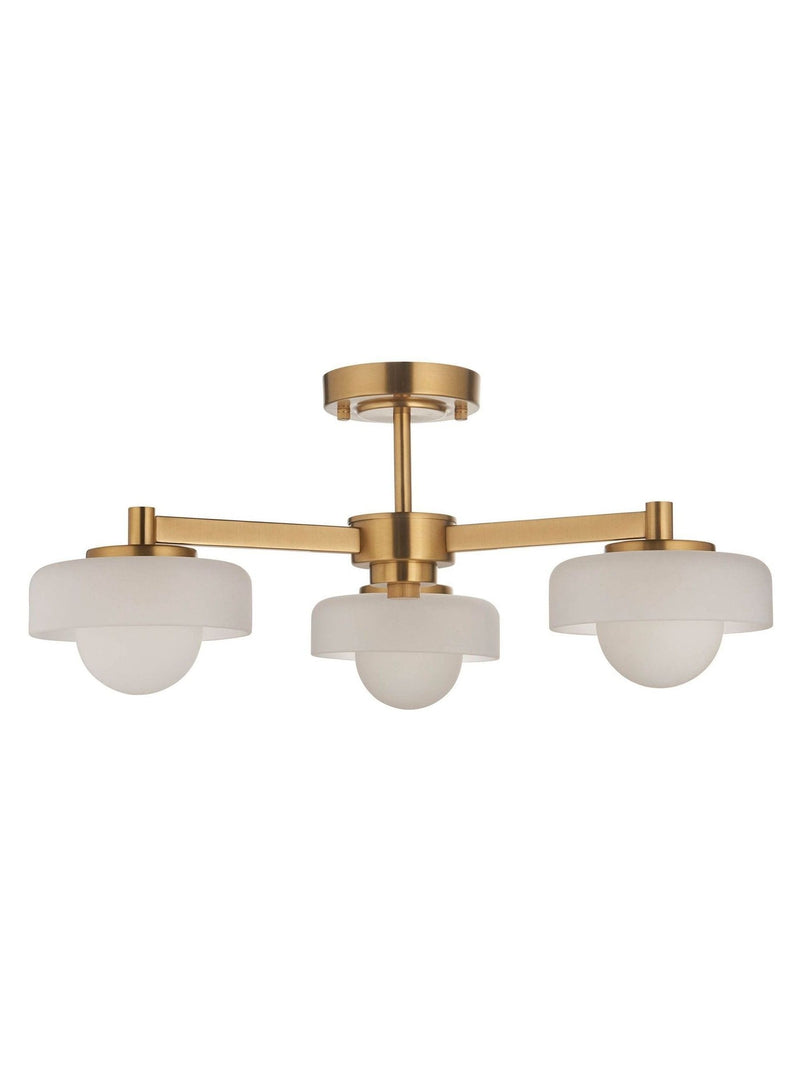 Gallery Home aged brass ceiling light, UK version
