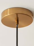Gallery Home dark brown travertine ceiling pendant light, imported from the UK