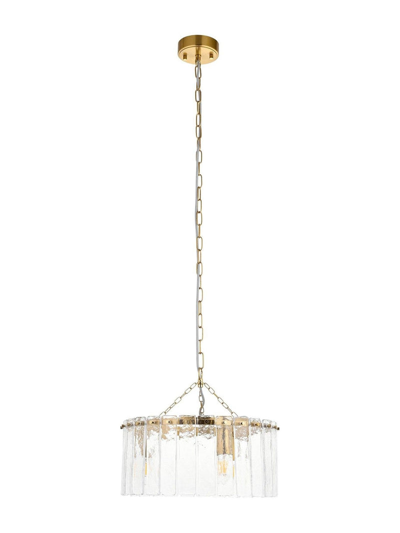 Gallery Home Aged Brass Kara 3 pendant light (British brand)