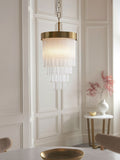 Gallery Home aged brass Anita pendant light - British product