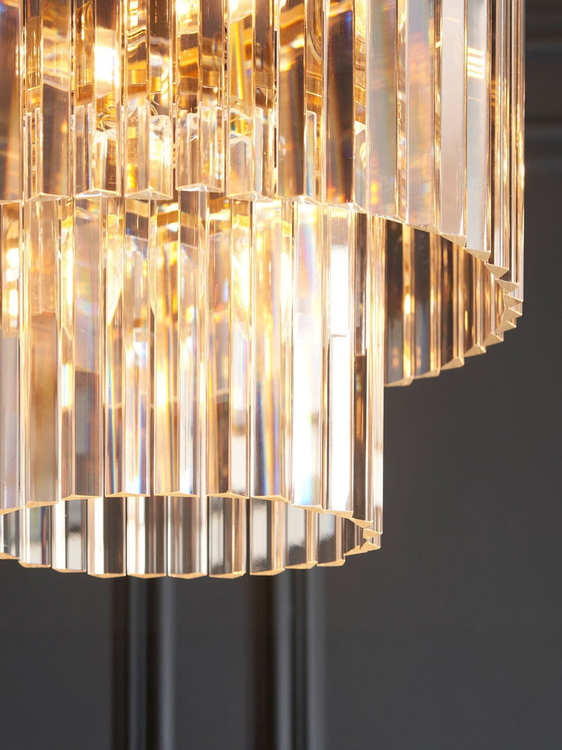 Gallery Home aged brass ceiling pendant light 158.5cm, imported from the UK