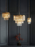 Gallery Home aged brass ceiling pendant light 158.5cm, imported from the UK
