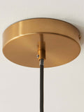 Gallery Home dark brown travertine ribbed pendant light - British product