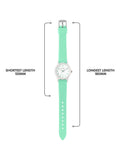 Tikkers green aqua silicone strap watch for kids, UK version