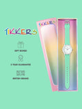 Tikkers green aqua silicone strap watch for kids, UK version