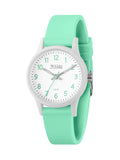Tikkers green aqua silicone strap watch for kids, UK version
