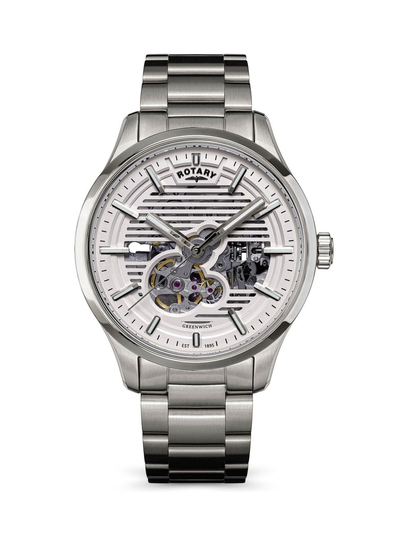 Rotary automatic watch Greenwich Skeleton, UK version