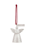 Widdop silver courage mini angel ornament 8cm (British brand)