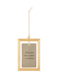 Widdop Stone hope plaque ceramic tile wooden frame (British brand)