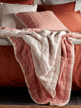 Next Secret Linen Store Spice Vivienne Quilted Throw- Buy online at McGrocer