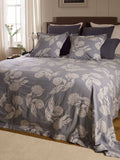 Secret Linen Store French Blue Iona cotton throw, UK version