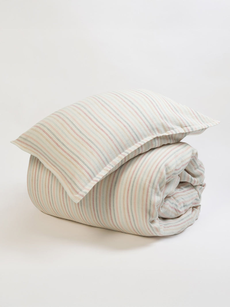 Secret Linen Store multi stripe Olivia pillowcase 100% linen, UK version