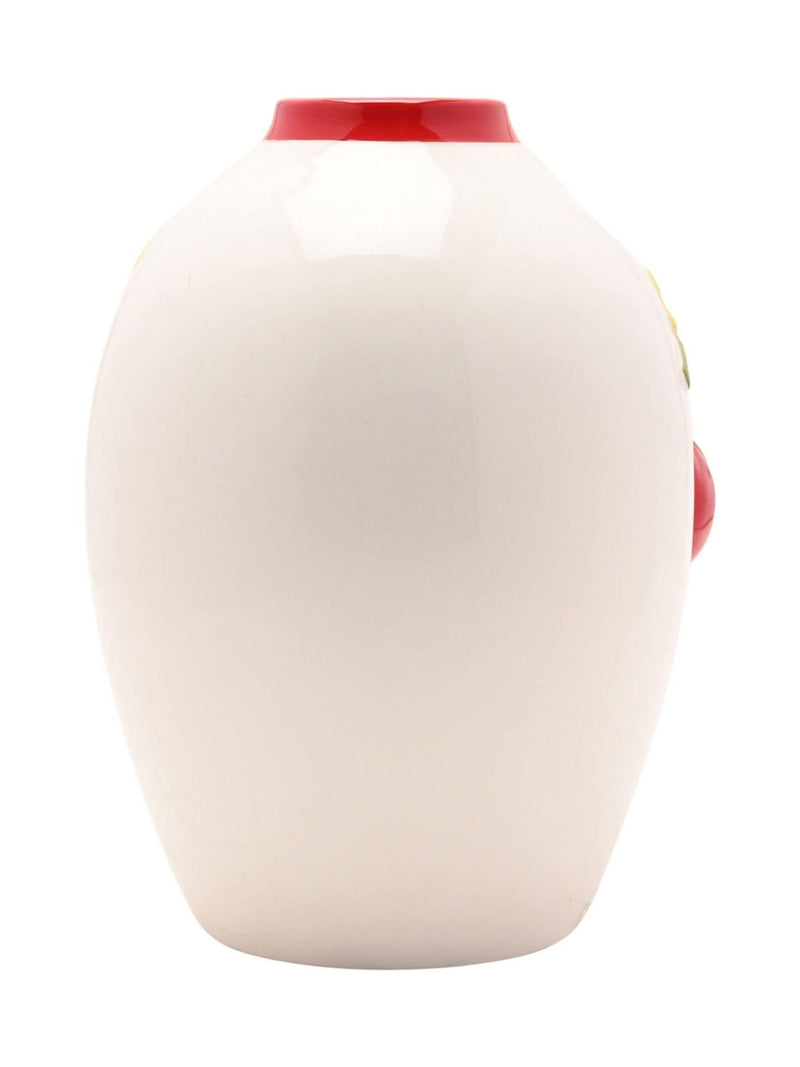 Widdop handpainted embossed tomato vase large, imported from the UK