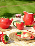 Widdop strawberry teapot 15cm, UK version