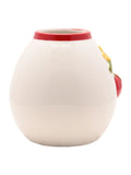 Widdop handpainted embossed tomato vase small (British brand)