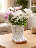 Widdop small floral wellie ceramic vase 20cm, UK version
