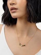 Next Radley 18ct Gold Plated Triple Hammered Heart Charm Necklace- Buy online at McGrocer