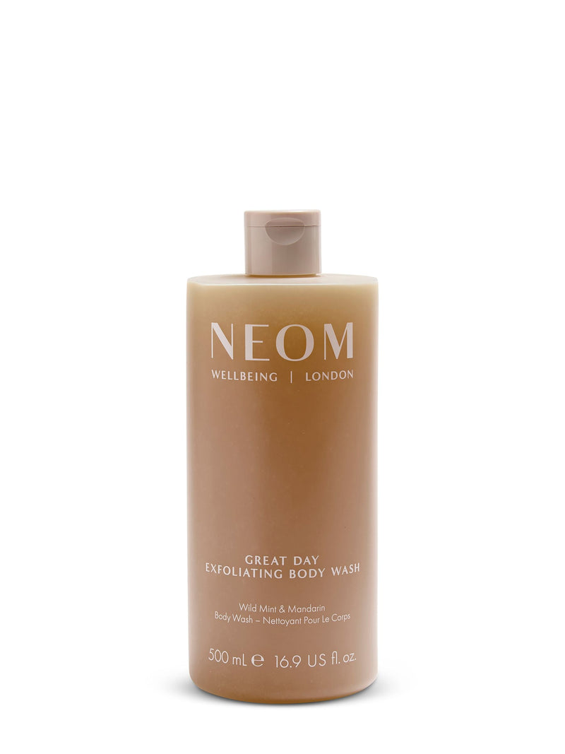 NEOM Great Day exfoliating body wash 500ml (British brand)