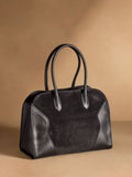 Russell & Bromley black leather Counter bowling bag - British product