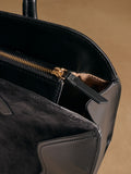 Russell & Bromley black leather Counter bowling bag - British product