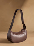 Russell & Bromley Sutton small oval shoulder bag brown (British brand)