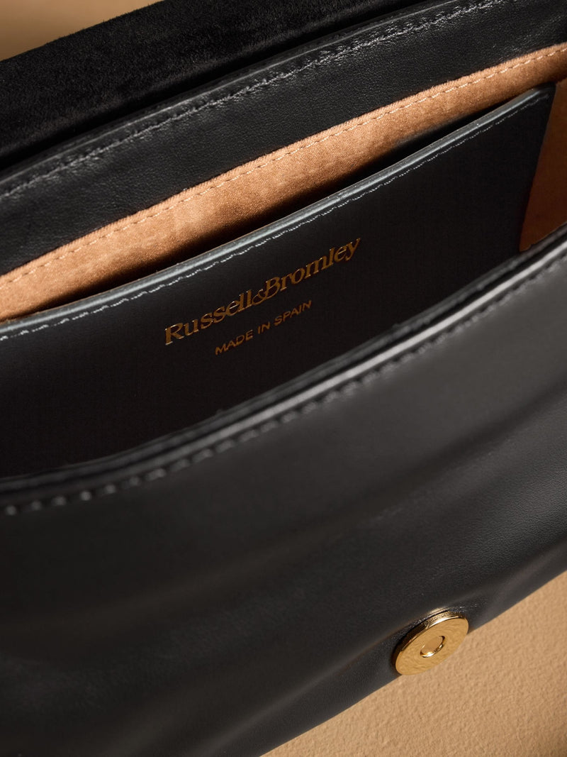 Russell & Bromley Black Counter Cross-Body Bag (British brand)