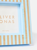 Oliver Bonas Blue Paloma Stripe frame, British product