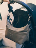 Finnson Fia oversized sling stroller organiser mocha - British product