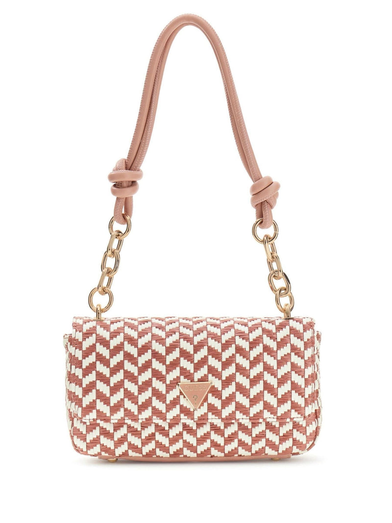 Guess pink Tessi flap shoulder bag - British product