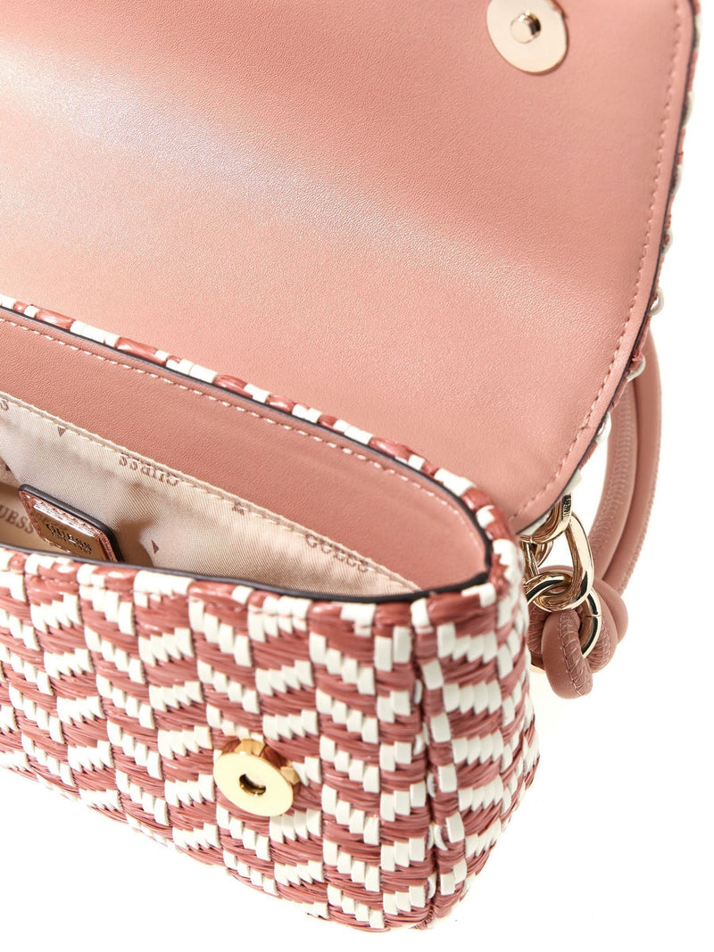 Guess pink Tessi flap shoulder bag - British product