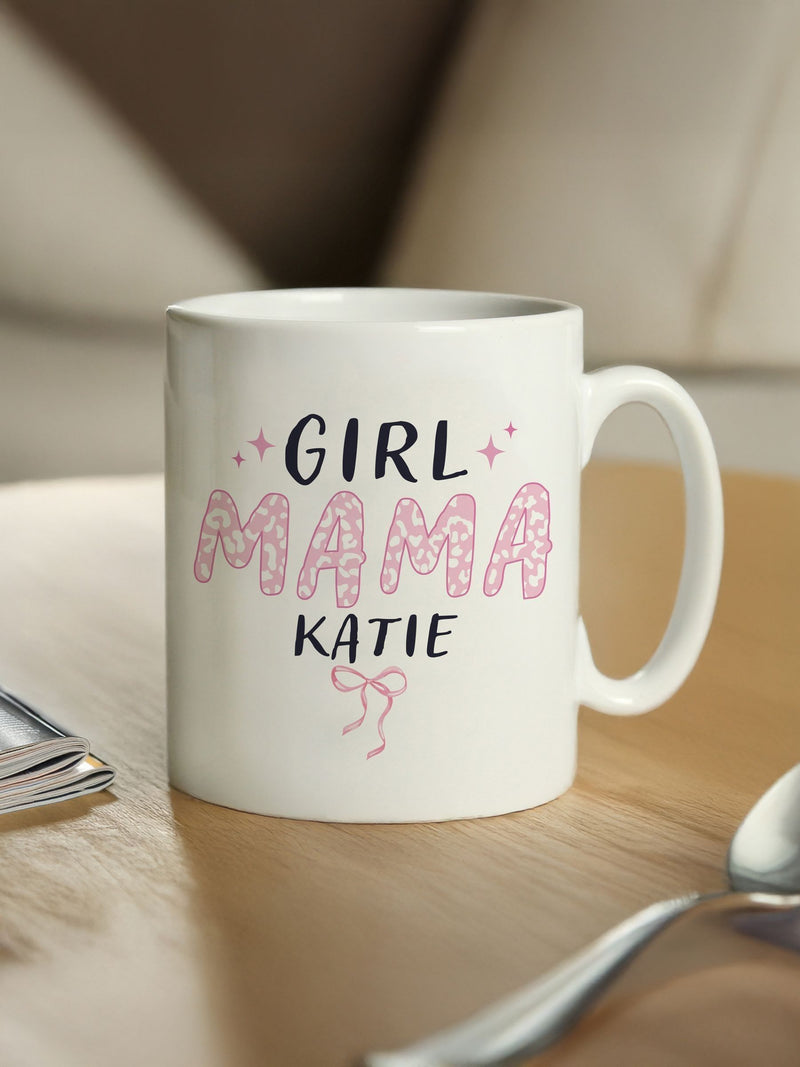 PMC personalised Girl Mama mug 11cm, imported from the UK