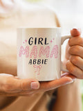 PMC personalised Girl Mama mug 11cm, imported from the UK