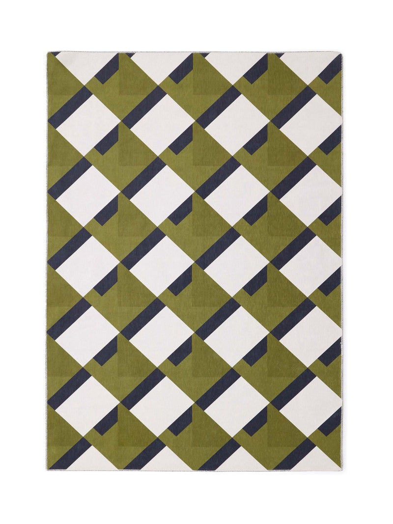 Origin Rugs green washable Kyoto rug (British brand)