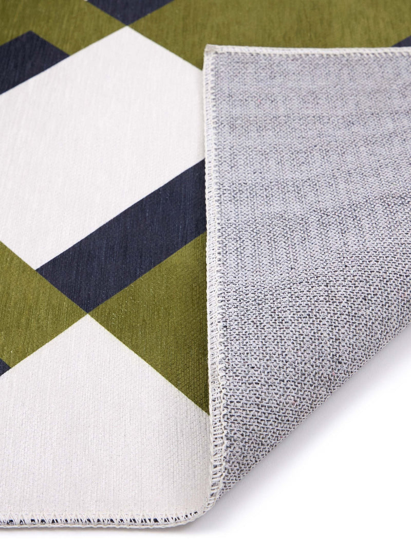 Origin Rugs green washable Kyoto rug (British brand)