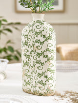 Next Dibor Green Botanical Ceramic Bottle Vase- Buy online at McGrocer