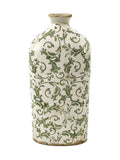 Dibor green botanical bottle vase 31cm, UK version