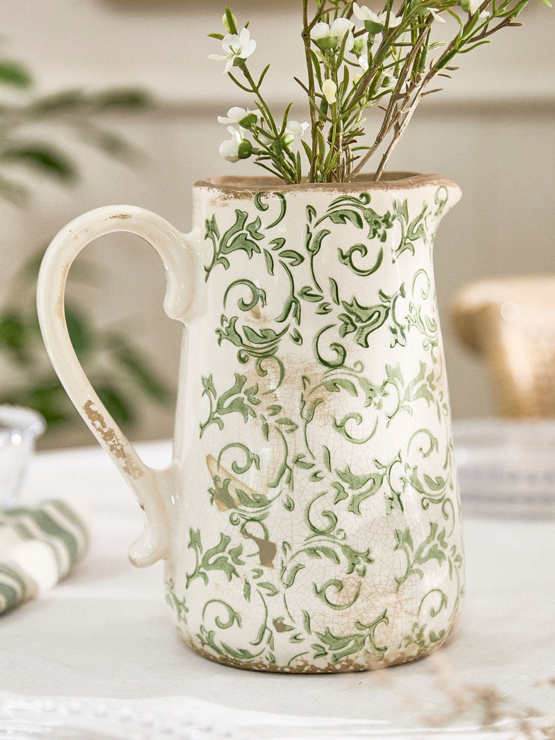 Dibor green botanical pitcher jug large, British brand