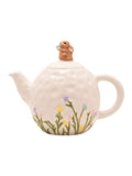 Widdop cream bunny teapot 19cm (British brand)