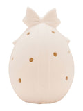 Widdop white LED egg ornament medium 14cm, imported from the UK