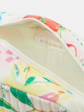 Accessorize white summer print quilted makeup bag - British product