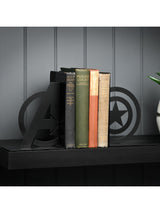 Next Marvel Black Captain America Metal Bookends- Buy online at McGrocer