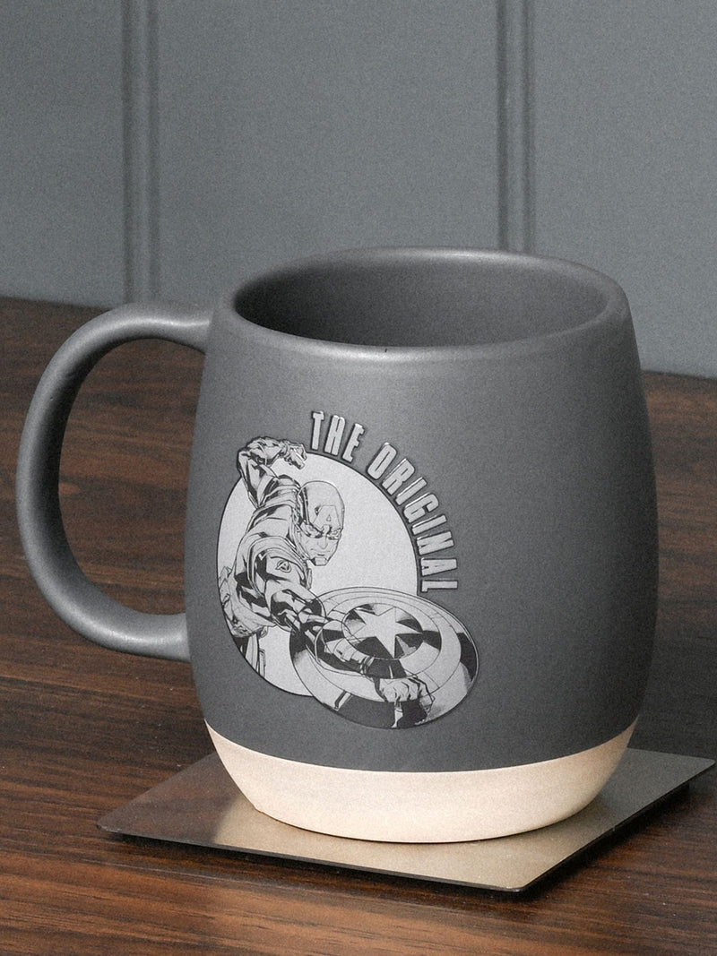 Marvel Captain America ceramic mug grey matte finish, UK version