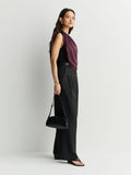 By Malene Birger purple silk twist coverup UK version