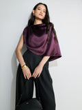 By Malene Birger purple silk twist coverup UK version