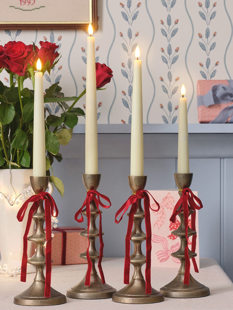 Lights4fun mixed size slim taper candles with remote, imported from the UK
