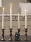 Lights4fun mixed size slim taper candles with remote, imported from the UK