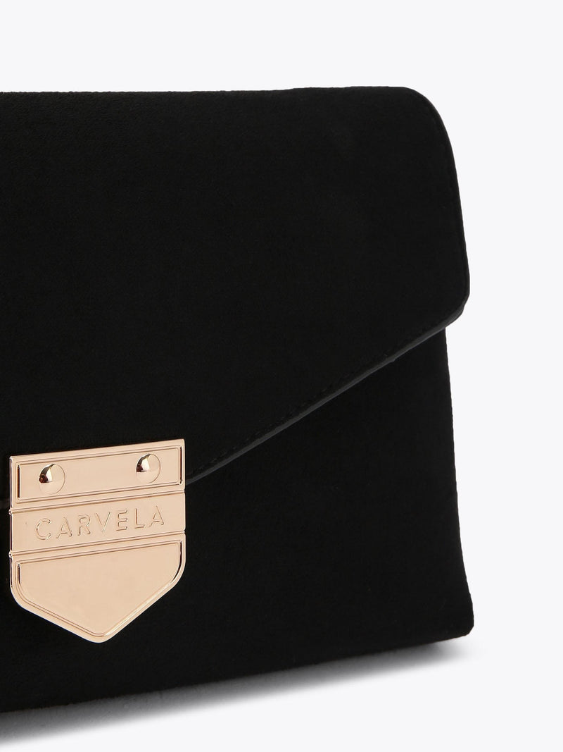 Carvela Black Maria envelope clutch bag in bone leather - British product